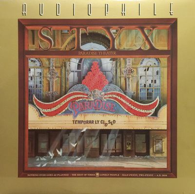 Styx – Paradise Theatre (VG, Audiophile Series A&amp;M Records – SPJ-3719, 1981)