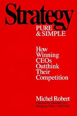 Robert, Michel (658.4) Strategy Pure &amp; Simple (HC)