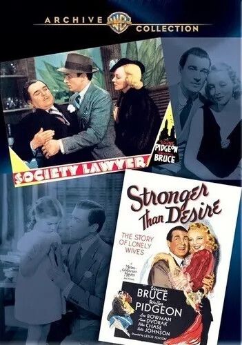 Walter Pidgeon Double Feature: Society Lawyer (1939) / Stronger Than Desire (1939) (2xDVD)