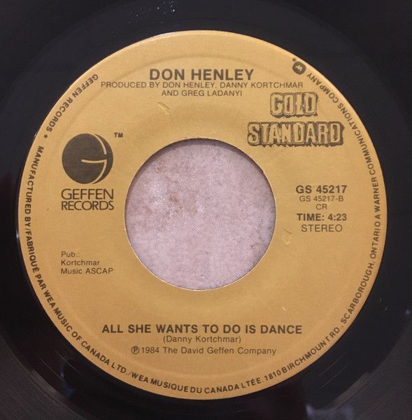 Don Henley – The Boys Of Summer / All She Wants To Do Is Dance (VG, 45 RPM, Single, Geffen Records – GS 45217)