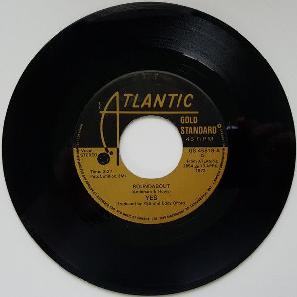 Yes – Roundabout / Your Move (VG, 7", 45 RPM, Atlantic – GS 45818)
