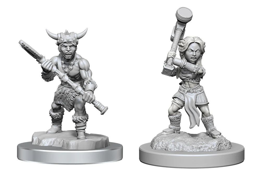 Nolzur's Marvelous Miniatures:  Halfling Barbarians
