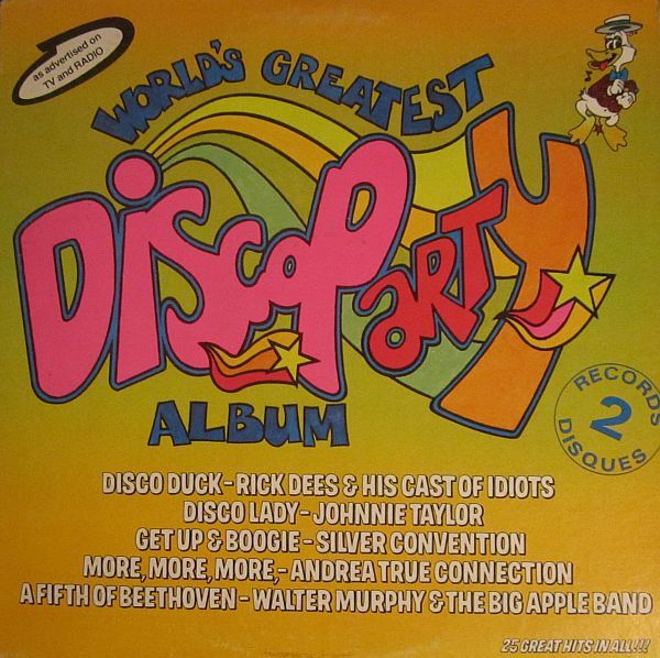 Various – World&#39;s Greatest Disco Party Album (VG, 1976, 2LP, Juke Box International – TVLP-76021)