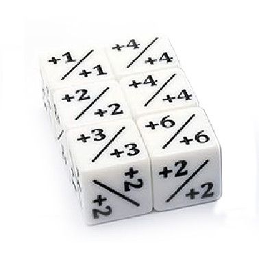 Bowness +1/+1 Plus One Counter Dice Set (6)