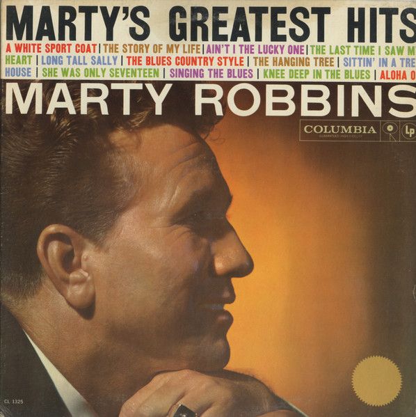 Marty Robbins – Marty's Greatest Hits (G+, 1959, LP, Mono, Columbia CL 1325)