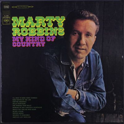 Marty Robbins – My Kind Of Country (G+, 1967, LP, Columbia – CS 9445)