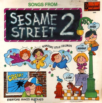 Children's Television Workshop – Songs From Sesame Street 2 (G+, 1972, LP, Disneyland – 1343)