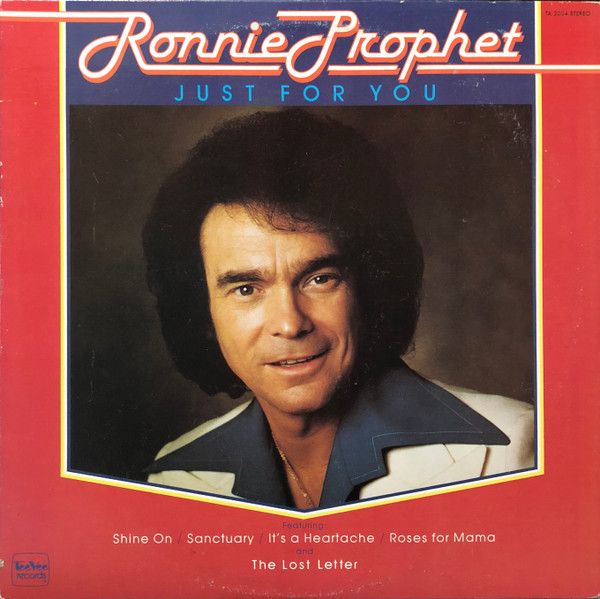 Ronnie Prophet – Just For You (VG+, 1978, LP, Tee Vee Records Inc. – TA 2004)