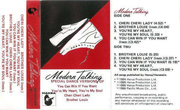 Modern Talking – Special Dance Versions Of (CAS, 1986, Red Shell, Hansa ‎– 402157213EP ) DSG