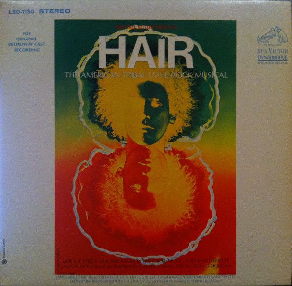 Hair - The American Tribal Love-Rock Musical - The Original Broadway Cast Recording (VG, LP, RCA Victor – LSO-1150)
