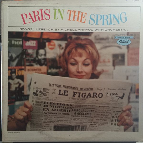 Michèle Arnaud – Paris In The Spring (VG+, LP, Mono, Capitol Records – T-10317)