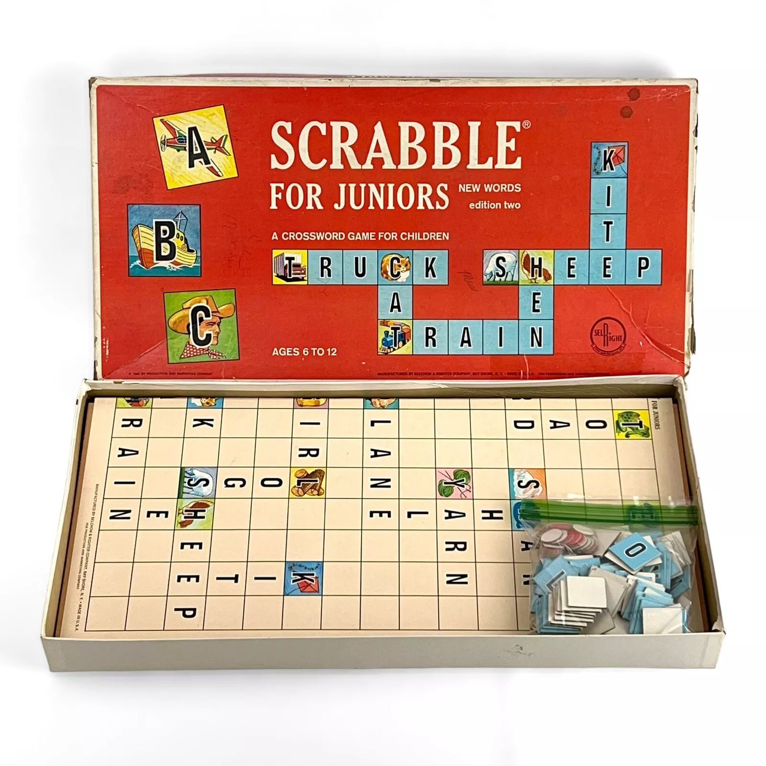 Scrabble Crossword Game for Juniors (USED, Edition Two, 1964)