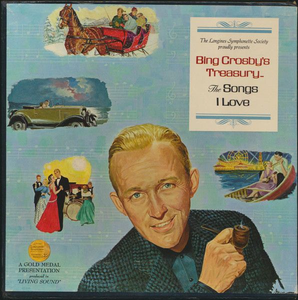 Bing Crosby – Bing Crosby's Treasury The Songs I Love (VG+, 6xLP, Boxed Set, Longines Symphonette Society – SYS 5074 to 5079 / LWS 343 to 348)