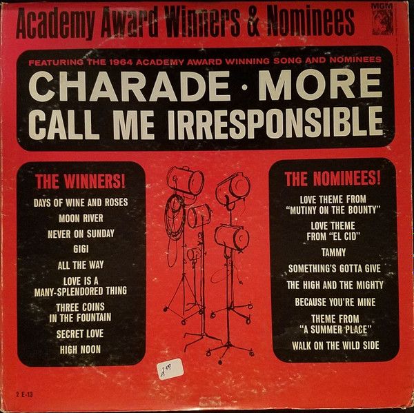 Various – Academy Award Winners And Nominees (VG, 1964, LP, MGM Records – 2E 13 / 2 E-13)
