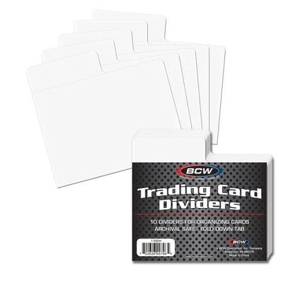 BCW Trading Card Dividers: Horizontal (10)