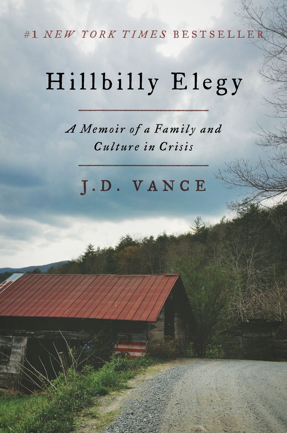 Vance, J.D. (920 VAN) Hillbilly Elegy (2016, First Edition, HarperCollins, HC)