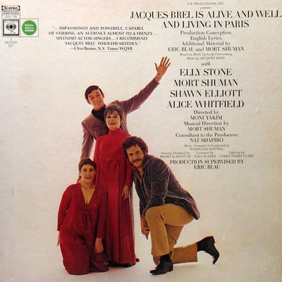 Eric Blau And Mort Shuman – Jacques Brel Is Alive And Well And Living In Paris (VG, 1968, 2LP Box, Columbia Masterworks – D2S 779))