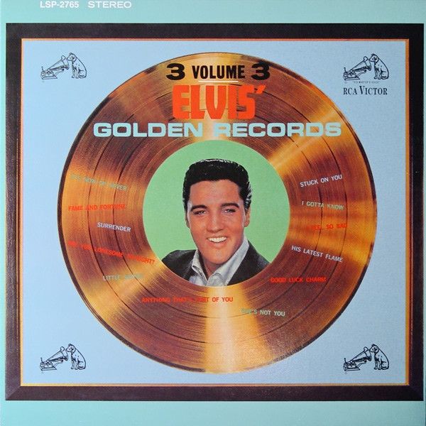 Elvis Presley – Elvis' Golden Records Volume 3 (VG, 1963, LP, RCA Victor – LSP 2765)