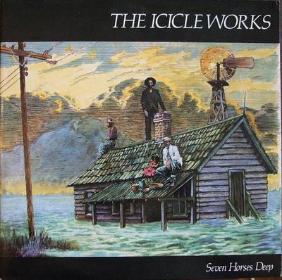 The Icicle Works – Seven Horses Deep (VG+, 1985, 12", 33 ⅓ RPM, Deluxe Limited Edition, Beggars Banquet / Vertigo – TIW 1) JSCU