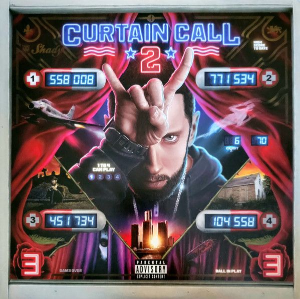 Eminem - Curtain Call 2 (New 2LP) (Fluorscent Orange Vinyl)