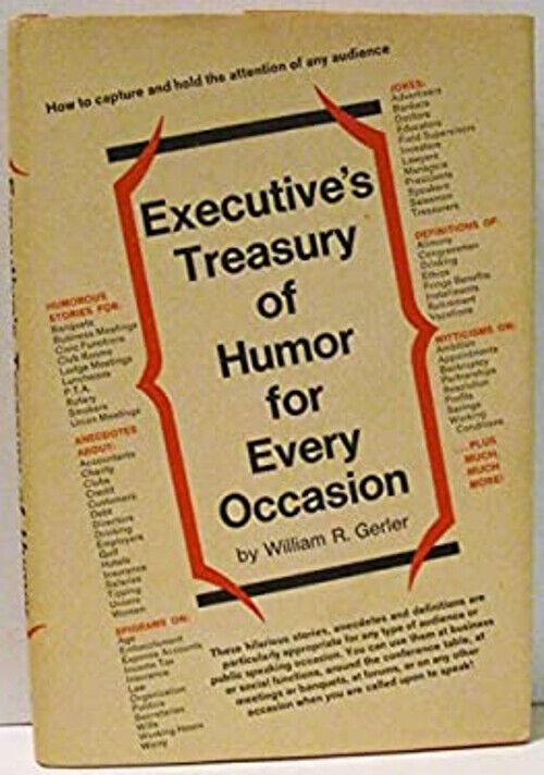Gerter, William R. (817) Executive's Treasury of Humor for Every Occasion (1972, HC)