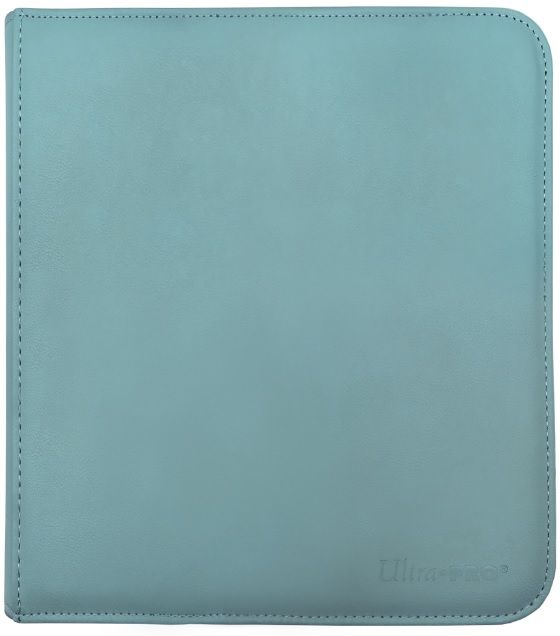 Ultra Pro Vivid Pro Binder 12 Pocket Zippered Light Blue