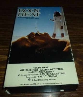 Body Heat (1981) (VHS) William Hurt Kathleen Turner