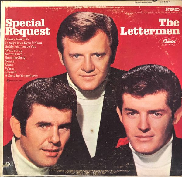 The Lettermen – Special Request (G+, 1968, LP, Capitol Records – ST 2934)