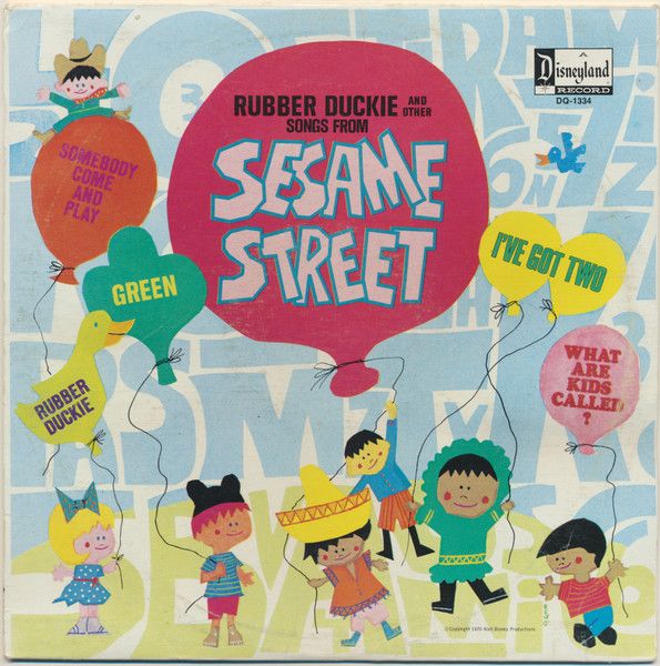 Rubber Duckie And Other Songs From Sesame Street (G+, 1970, LP, Disneyland – DQ-1334 / 1334)