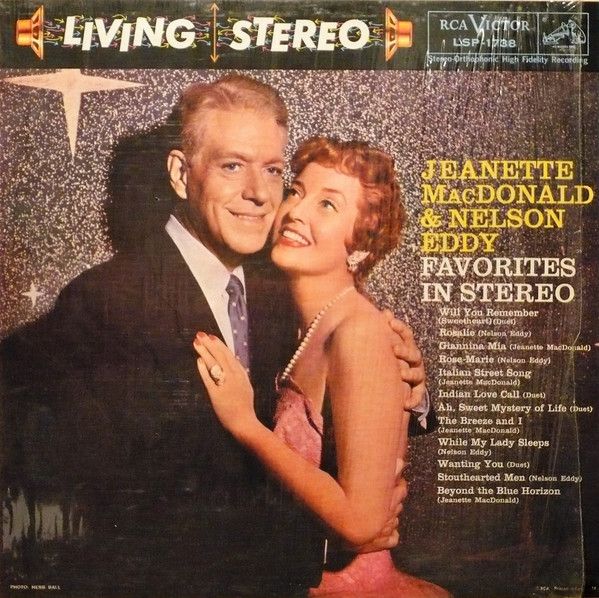 Jeanette MacDonald &amp; Nelson Eddy – Favorites In Stereo (VG, 1959, LP, Original Shrink, RCA Victor – LSP-1738)