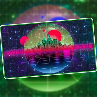 1UP Premium Playmat: Retrowave Forest
