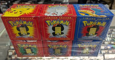 Pokemon 23K Gold Plated Trading Card - Mixed Colors Set of 6