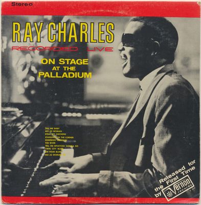 Ray Charles – On Stage At The Palladium (VG, 1963, LP, Stereo, Vernon Records – VS 519)