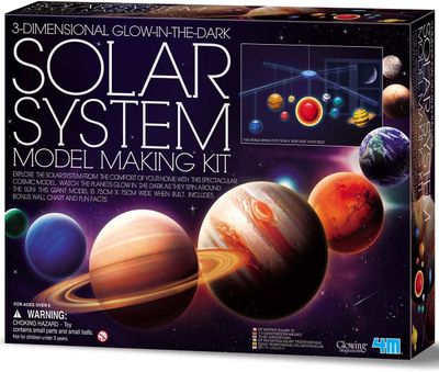 3-Dimensional Glow-In-The-Dark Solar System Mobile Model Making Kit (New)
