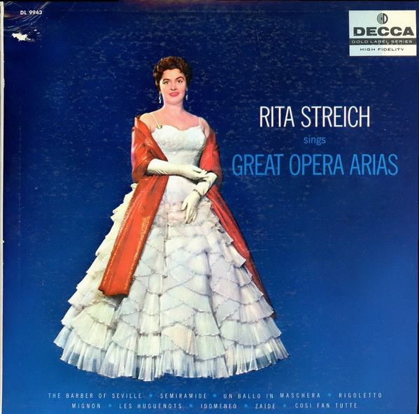 Rita Streich – Rita Streich Sings Great Opera Arias (G+, 1957, LP, Decca – DL 9943)