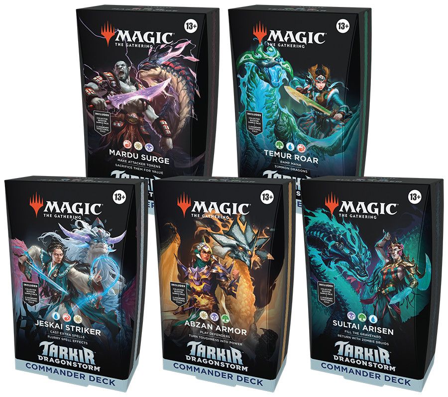 Tarkir Dragonstorm Commander Decks: Set of 5