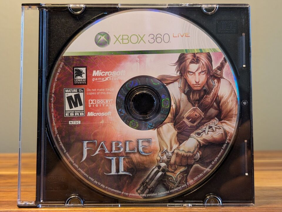 Xbox 360 Live Fable II 2 (2008) Disc Only