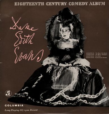 Dame Edith Evans – Eighteenth Century Comedy Album (VG, LP, Columbia – 33CX 1384, UK)