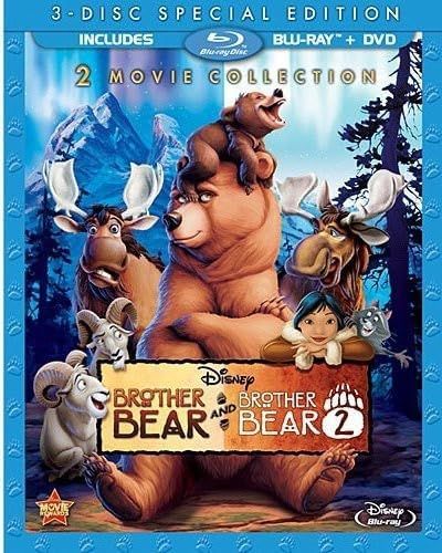 Disney Brother Bear / Brother Bear 2 (2 Movie Collection) (Blu-ray + 2x DVD)