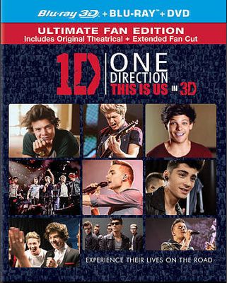 One Direction: This Is Us (2013) (Blu-ray 3D + Blu-ray + DVD) Sealed