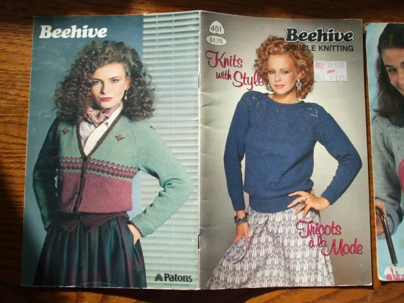 Patons (746.4) Beehive Knitting Patterns #451 Double Knitting