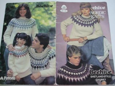Patons (746.4) Beehive Knitting Patterns #440 Nordic Knits