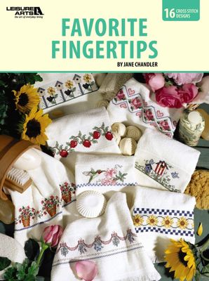Leisure Arts (746.4) Favorite Fingertips by Jane Chandler (16 Cross Stitch Designs)