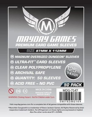 Mayday Games Premium Card Game Sleeves 87mm x 112 mm (50 Pack)