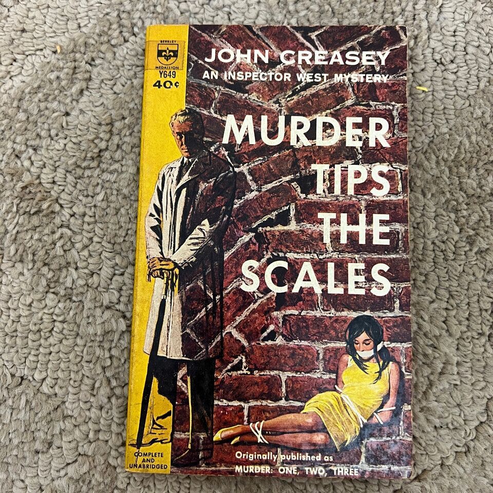 Creasey, John - Murder Tips the Scales (1955, Berkley Medallion Y649, PB)