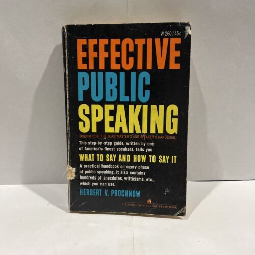 Prochnow, Herbert V. (808.5) Effective Public Speaking (PB)