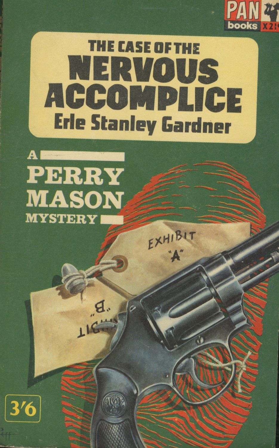 Gardner, Erle Stanley - Perry Mason: The Case of the Nervous Accomplice (1963, Pan Books X219)
