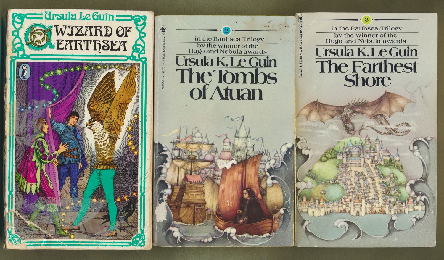 Le Guin, Ursula K. (FA) The Earthsea Trilogy (3 Books: Wizard Of Earthsea / The Tombs Of Atuan / The Farthest Shore)