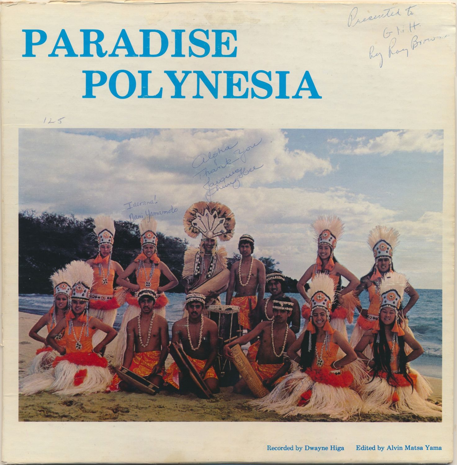 Paradise Polynesia – Paradise Polynesia (G, SIGNED, LP, USR 9207) DSG