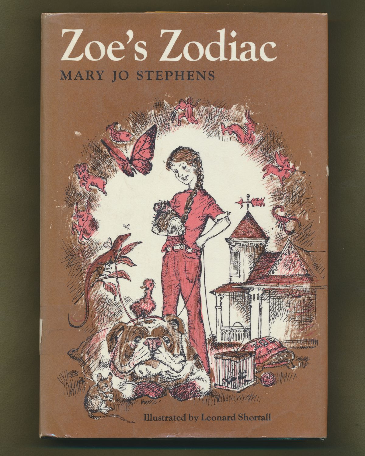 Stephens, Mary Jo (CC) Zoe's Zodiac (1971, Houghton Mifflin, 2nd Printing, HC, Ex-Library)